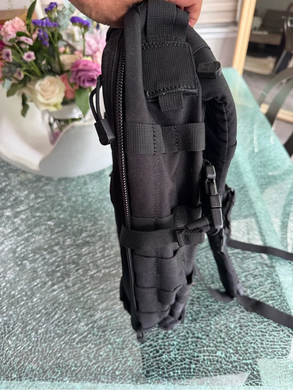 5.11 Tactical Black MOLLE Backpack with Front Utility Pouch